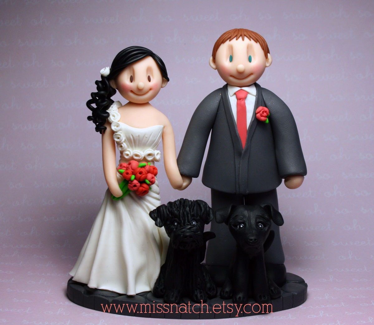 DEPOSIT - Custom Made to Order Wedding Cake Topper Il_570xn