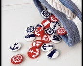 Nautical Fabric Badges - Pack of Four - KaelaMills Nautical Fabric Badges - Pack of Four - KaelaMills
