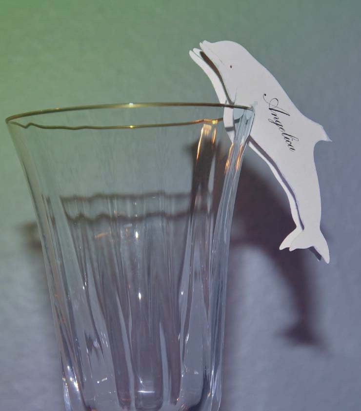 Dual Dolphin Escort or Place Cards