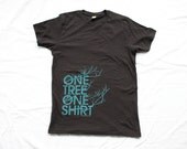 Mens Tshirt - One Tree One Shirt - The Tshirt that Grows a Forest-Eco-Friendly - Free Shipping - S, M, L, XL, XXL - Clothing