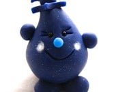 BLUEBERRY PARKER - Polymer Clay Character - Collectible Figurine or Ornament