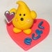 Valentine "LOVE" Parker Figurine - Polymer Clay Character - Limited Edition