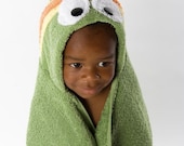 PERSONALIZED Caterpillar Hooded Towel