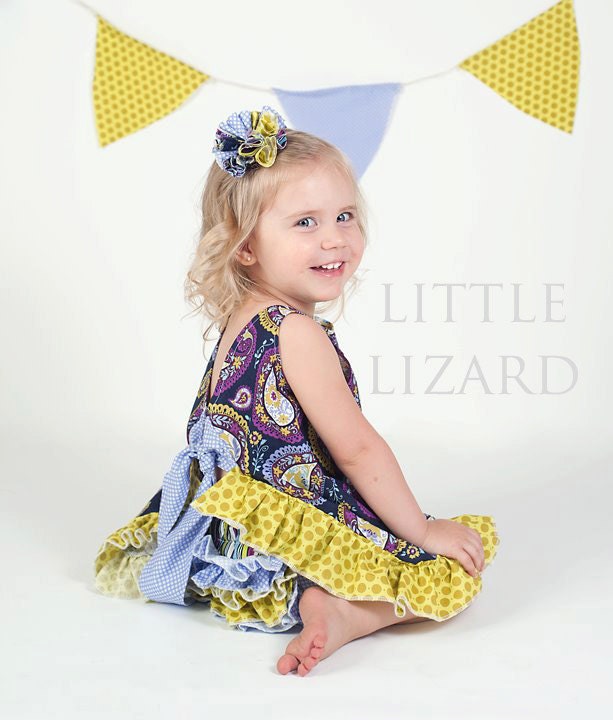 Ruffled Pinafore Sewing Pattern - Baby Girl Tutorial, PDF