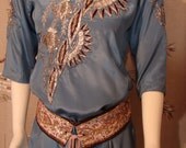 Gorgeous Bohemian Hippie Chic Hand Embroidered Tunic