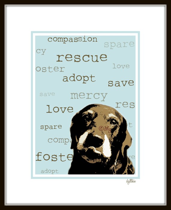 Rescue Dog Print