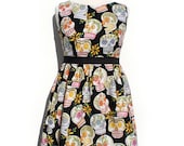 Day of the Dead / Dia de los Muertos Dress/ Rockabilly / Pinup/ Mexican Sugar Skulls Dress   / Rockabilly Dress / Boho Dress