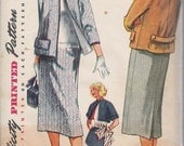 Simplicity 4171 Size 14 Straight Skirt and Jacket from 1952