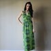 60s 70s Halter Maxi Dress Corset Bust Lace Up Cut Out Open Back Disco Fever Studio 54 Roller Girl Size Small sm (0-2-4)