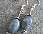 Pearl Gray Stone Earrings - Free Shipping - SALE