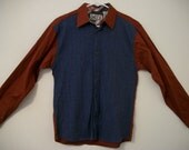 Vintage dead stock Java Blu Western Shirt - FREE shipping worldwide