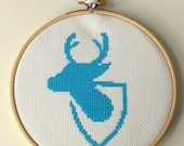 PETA Friendly Mounted Deer Head Cross Stitch Kit