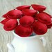 18 Romantic Red Paper Flowers, First Anniversary Flowers, Modern Paper Bouquet, 1st Anniversary Gift, Red Centerpiece