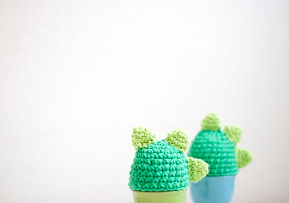 Easter decoration egg warmer egg cozy. Dragon egg warmer. Fun holiday table setting decoration.