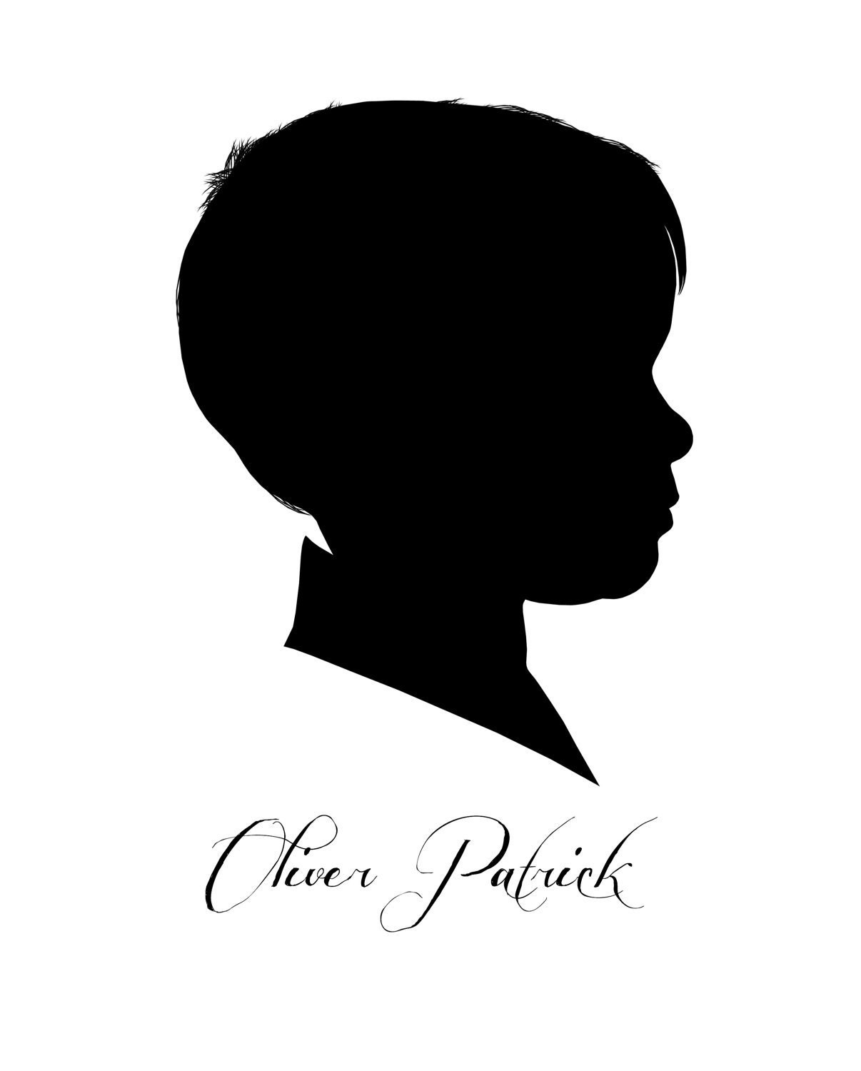 Custom Silhouette Portrait | Etsy | Silhouette portrait, Silhouette ...