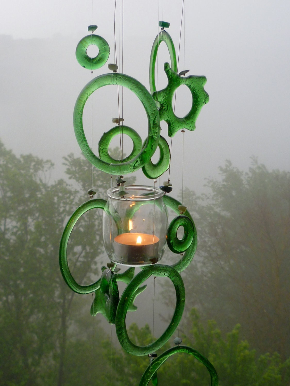 Rain, mist and trees - Eco Friendly Windchimes
