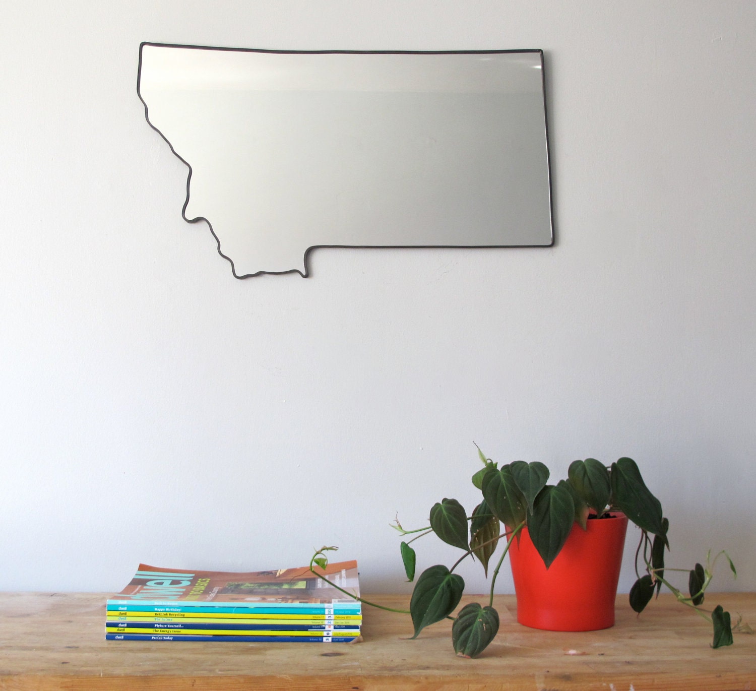 SALE / / / Montana Mirror / Wall Mirror State Outline Silhouette