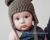 Adorable Brown Baby Bear Hat