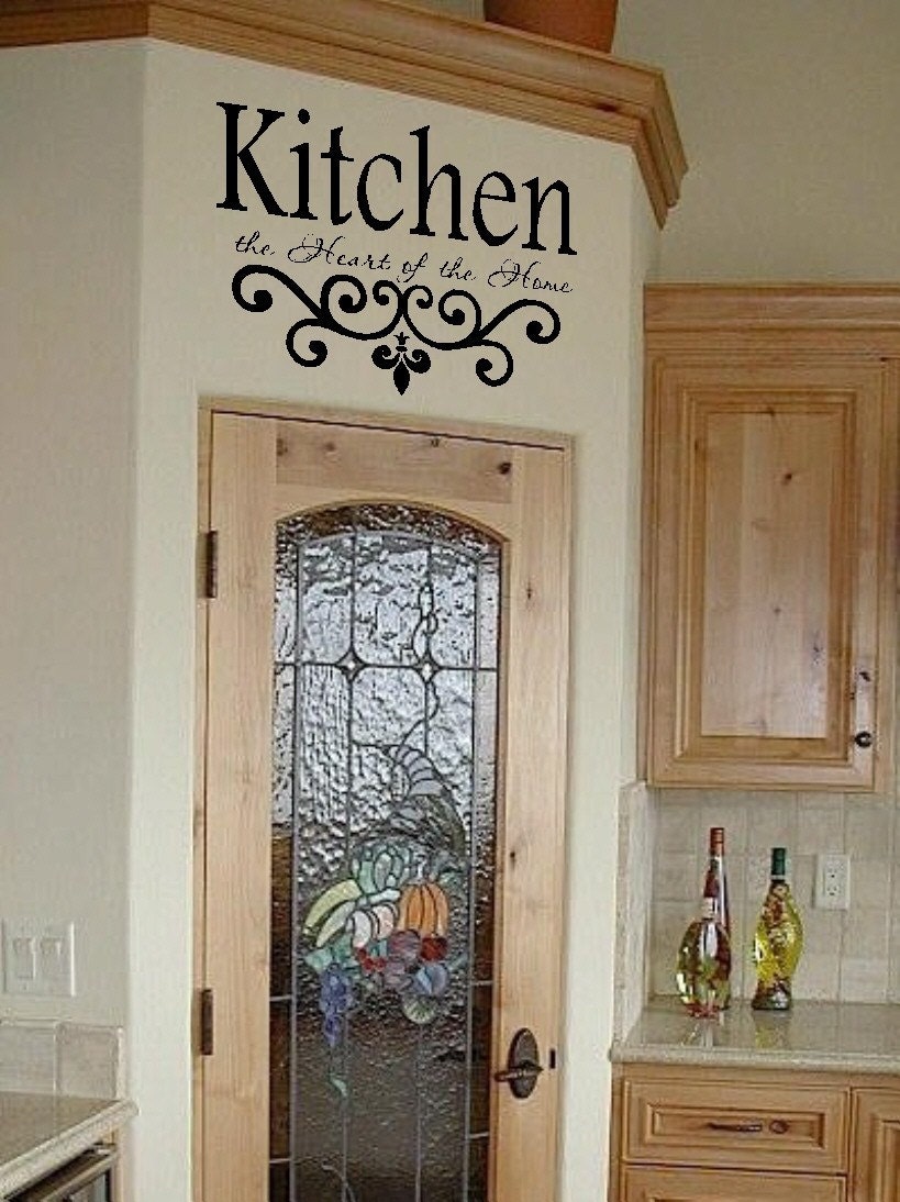 Kitchen Wall Quote Vinyl Decal Lettering Decor Sticky