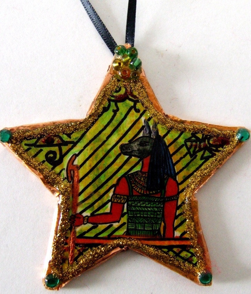 Egyptian Anubis Ornament Day of the Dead Caretaker