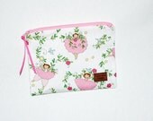 Prima Ballerina Fairy - Reusable Snack Size Bag -  Eco Friendly - Zippered Bag - Zipper Closure