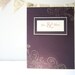 Handmade Wedding Card in Deep Purple