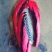 Engine Red Long Feather Hair Clip