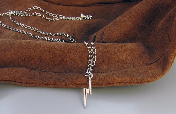 Harry Potter Lightning Bolt Scar Necklace in Silver