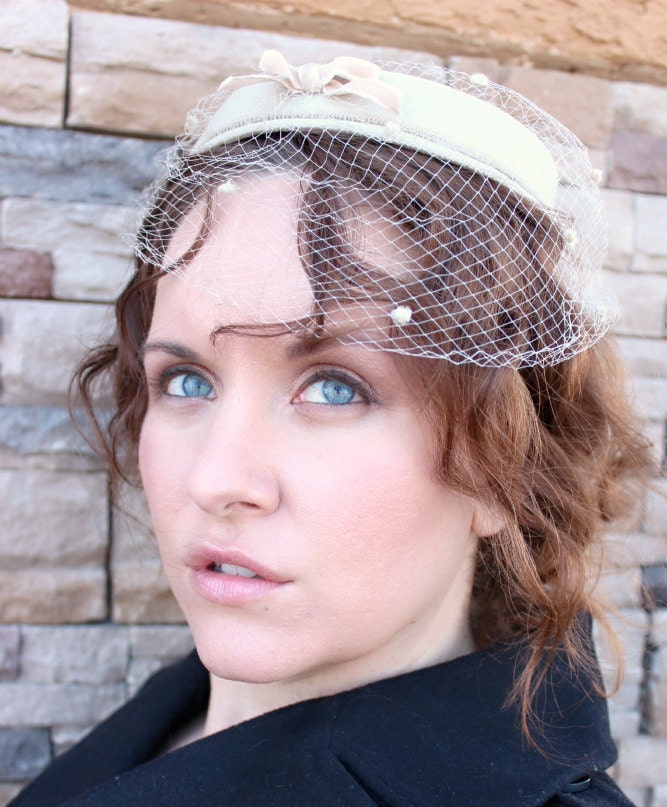 Joan - Vintage Bridal Hat