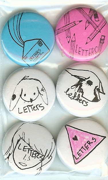Letters Button Pack (Pins/Badges/Buttons)