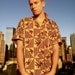 SALE Vintage Men's African Print Top Large