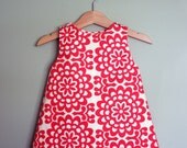 Everyday Reversible Jumper in Lotus and Dots, sizes 6 months to 4T