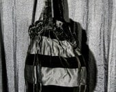 Vintage Victorian - Flapper Gothic Womens Black Velvet Silk Purse Bag vgc 1900s late 1800s BOARDWALK EMPIRE - SALE