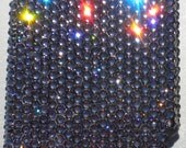 Elegant Black Diamond Crystal Rhinestone BLING Back Case for Motorola Droid X or X2 handmade using Swarovski Elements