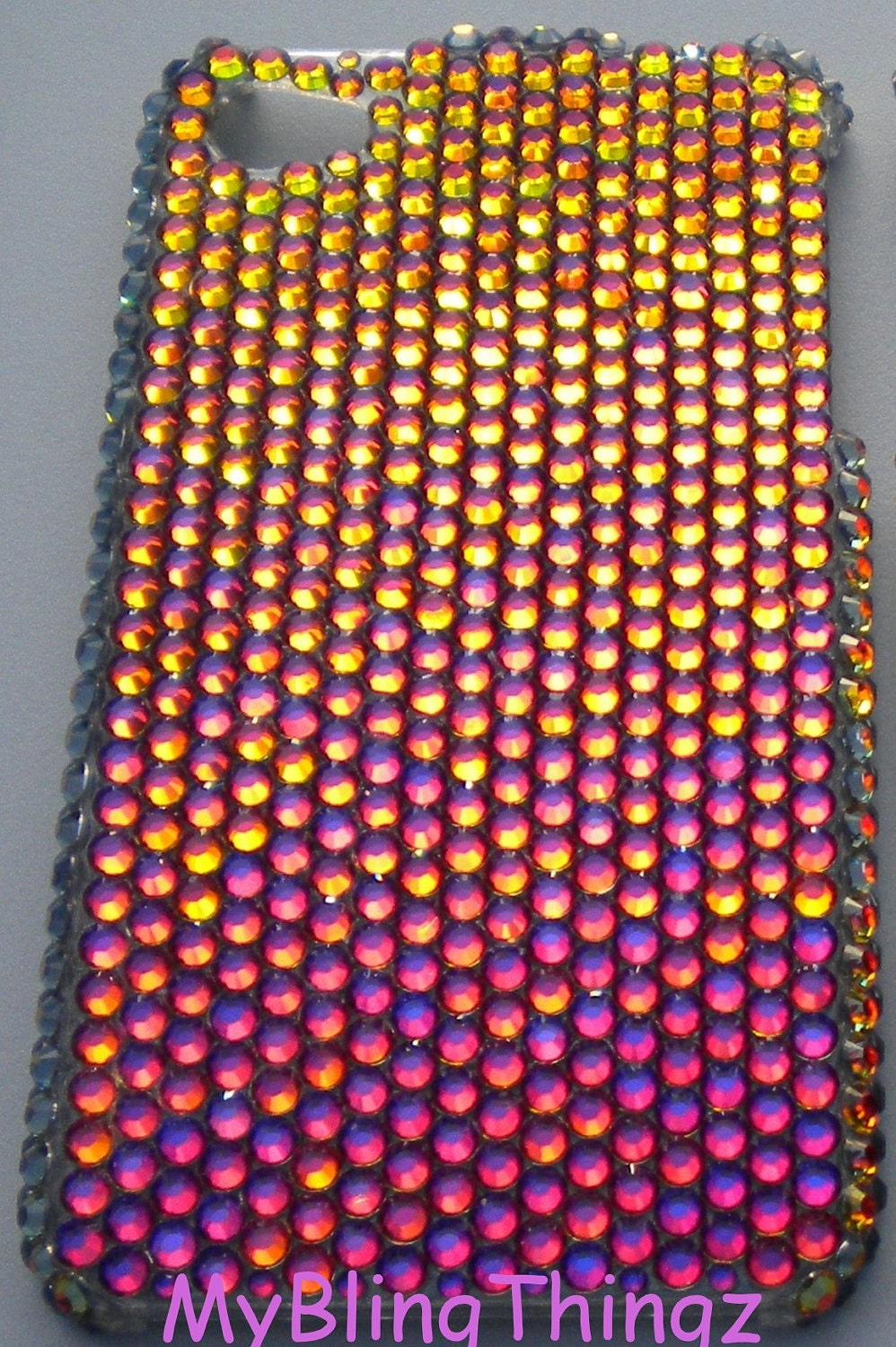 Exquisite Mulit Color Volcano Crystal Diamond Rhinestone BLING Back Case for Apple iPhone 5 handmade using 100% Swarovski Elements
