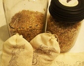 Witches Brew Scented Sachet Hand Stamped Ravens