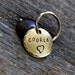 Customize Your Pet ID Tag in 3/4'' Brass - You Pick the Font & Stamp