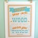 Chop Your Own Wood Print