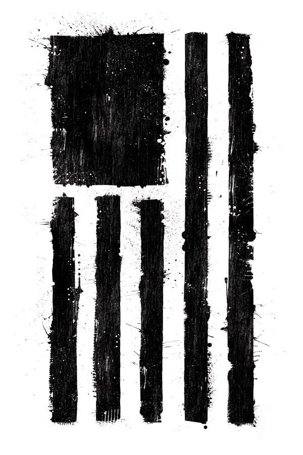BLACK FLAG - 12x18 Officially Signed, Dated and Hand-Stamped Art Print
