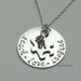 Autism Awareness Puzzle Piece hand stamped necklace