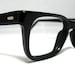 Vintage 50s Mens EyeGlasses. Black Horn Rim Mad Men Frames Glasses.