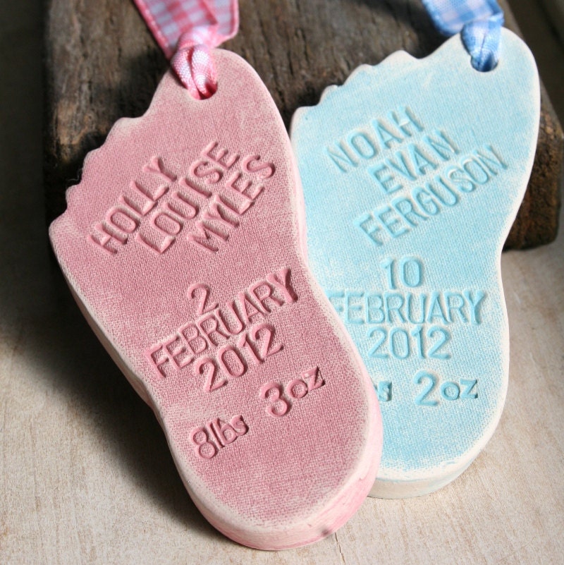 New Baby - Personalised Ceramic Foot