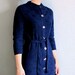 1960's navy sweater dress