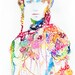 Watercolor Painting Print, Watercolour Fashion Illustration 8" x 10".  Titled: Warriorink3