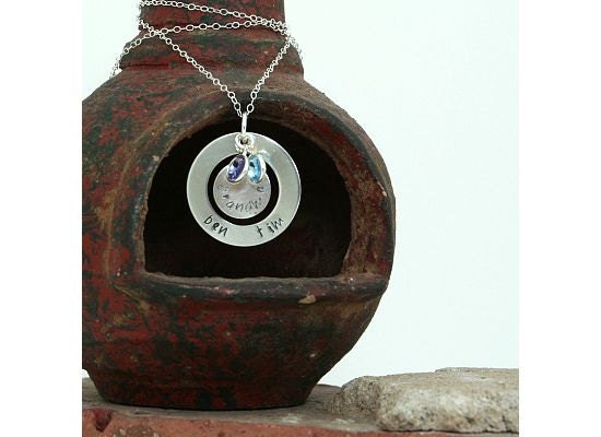 Personalized Washer Necklace