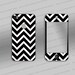 Iphone 4 cover - Chevron Black and White Pattern