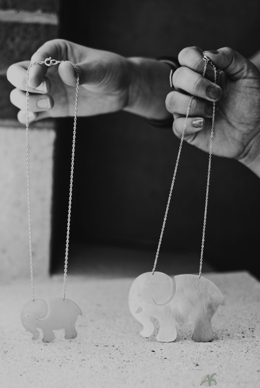 Discontinued- Adult Elephant Necklace