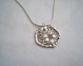 Spoon Pendant, Antique Silverware Jewelry, Wedding Jewelry, Bridesmaid Gifts ORANGE BLOSSOM 1910