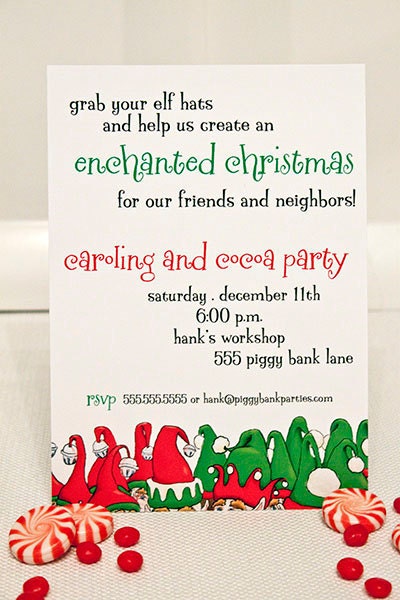 ENCHANTED ELVES Invitation - Personalized Printable (EHP) Il_570xn