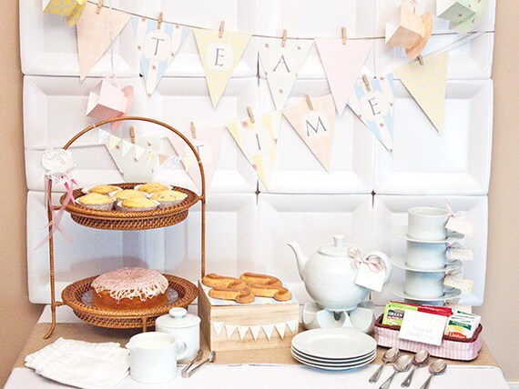SHABBY CHIC Collection - Printable DIY Party Decorations Il_570xn